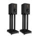 Wharfedale EVO 5.1 Bookshelf Speakers (Pair), Black with Stands