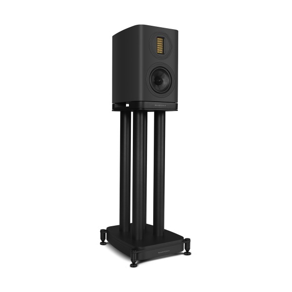 Wharfedale EVO 5.1 Bookshelf Speakers (Pair), Black with Stands - right