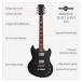 Brooklyn Select Electric Guitar by Gear4music, Black
