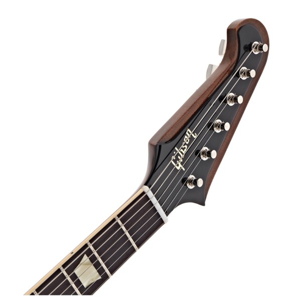 Gibson Custom 1963 Firebird V Maestro Vibrola VOS, Vintage Sunburst #503843 - headstock