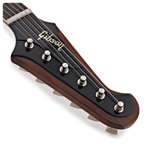 Gibson Custom 1963 Firebird V Maestro Vibrola VOS, Vintage Sunburst #503843 - headstock logo