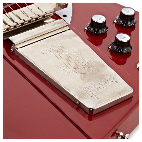 Gibson Custom 1963 Firebird V Maestro Vibrola Light Aged, Cardinal Red #403183 - bridge