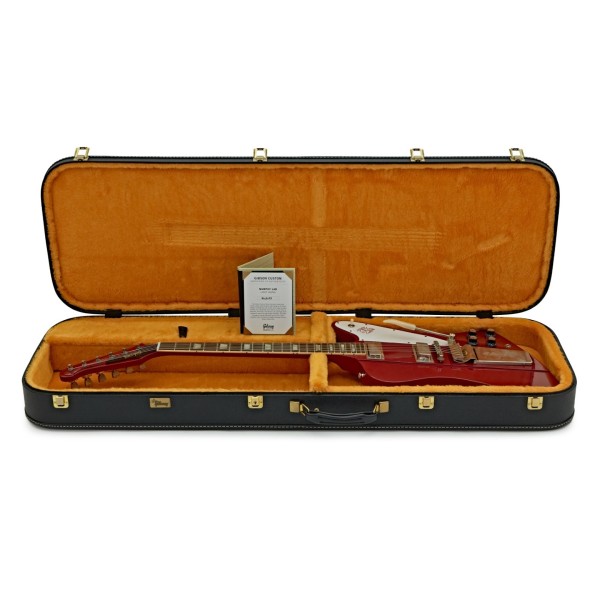 Gibson Custom 1963 Firebird V Maestro Vibrola Light Aged, Cardinal Red #403183 - case