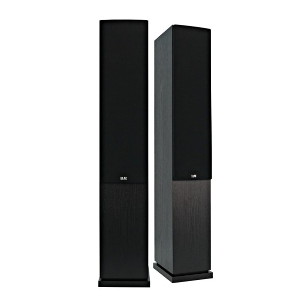 ELAC Debut F6.2 Floorstanding Speakers (Pair), Black Ash grille