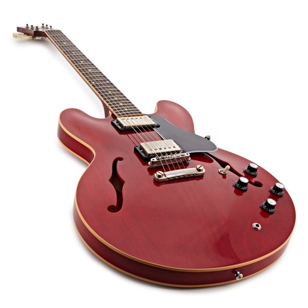 Gibson Custom 1961 ES-335 Reissue Ultra Light Aged, 60s Cherry #140310 - angled shot