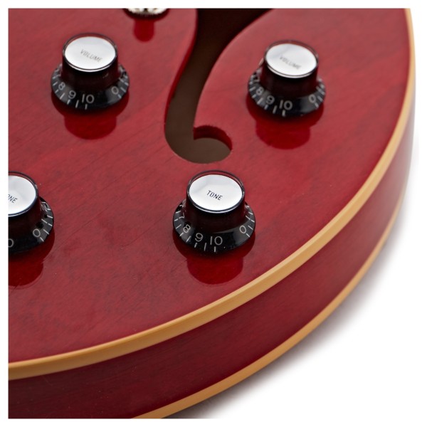 Gibson Custom 1961 ES-335 Reissue Ultra Light Aged, 60s Cherry #140310 - controls