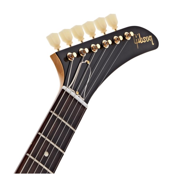 Gibson Custom 1958 Korina Explorer Reissue, Black Pickguard #841097 - headstock