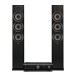 ELAC Debut F6.2 Floorstanding Speakers & Denon PMA-600NE Integrated Amplifier Hi-Fi Bundle, Black - main