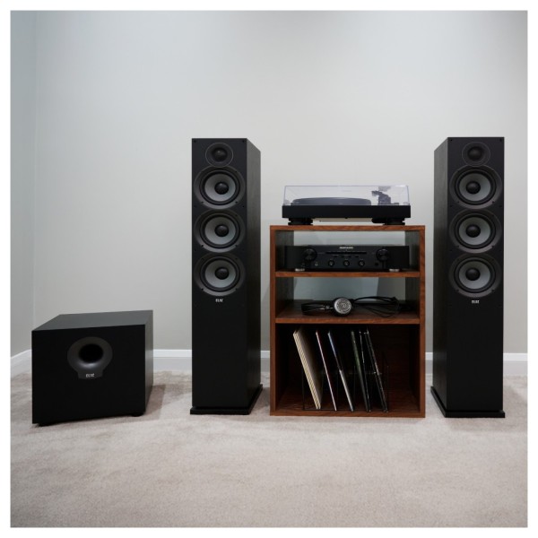 ELAC Debut F6.2 Floorstanding Speakers (Pair), Black Ash 2