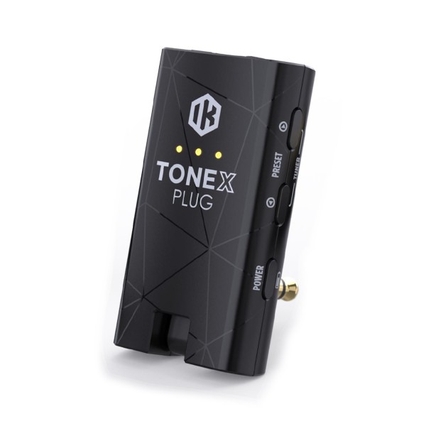 IK Multimedia TONEX Plug Tone Modeling Headphone Amplifier for Guitar - Angled 2