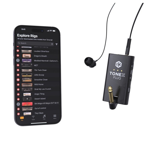 IK Multimedia TONEX Plug Tone Modeling Headphone Amplifier for Guitar - With Phone (Phone Not Included)