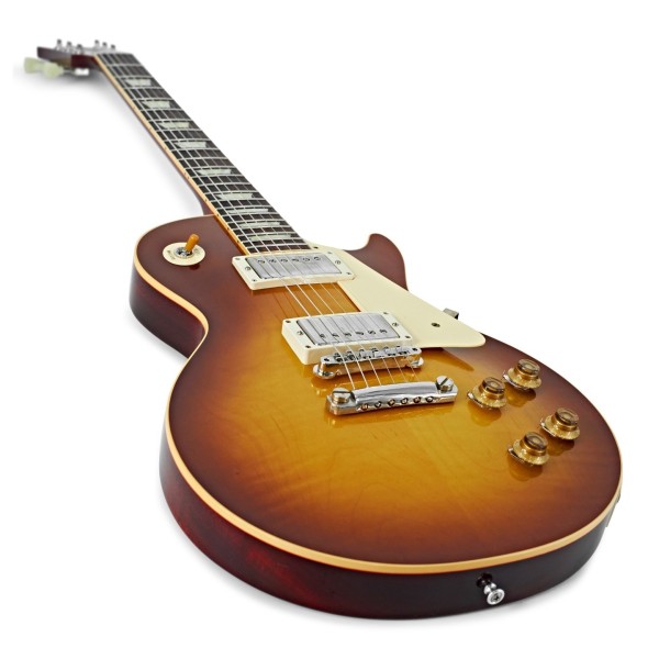 Gibson Custom 1958 Les Paul Standard Reissue VOS, Iced Tea Burst #85366 - angled shot