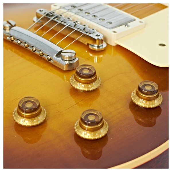Gibson Custom 1958 Les Paul Standard Reissue VOS, Iced Tea Burst #85366 - controls