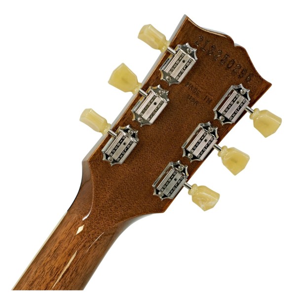 Gibson Les Paul Standard 50s Figured Top, Honey Amber #213250296 - back of headstock
