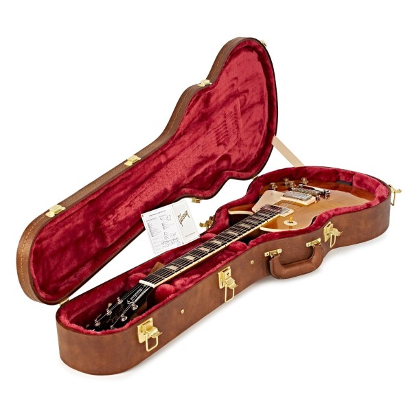 Gibson Les Paul Standard 50s Figured Top, Honey Amber #213250296 - case