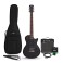 New Jersey Electric Guitar Black, 10W Guitar Amp & Accessory Pack