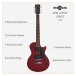 New Jersey Electric Guitar Red, 10W Guitar Amp & Accessory Pack
