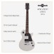 New Jersey Electric Guitar White, 10W Guitar Amp & Accessory Pack