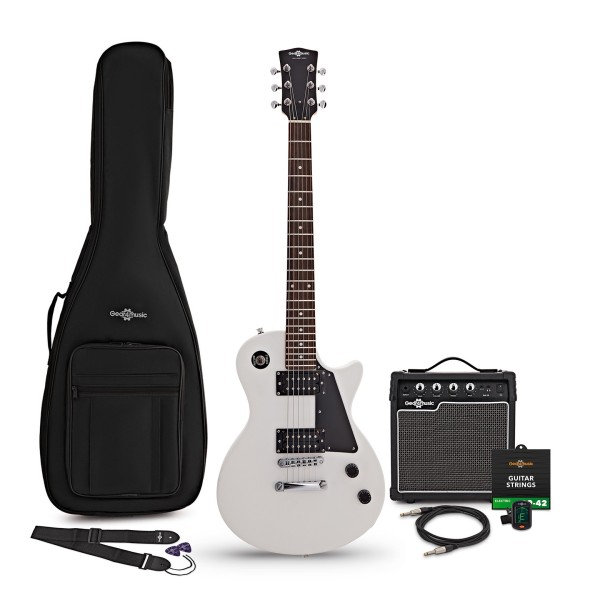 New Jersey Electric Guitar White, 10W Guitar Amp & Accessory Pack