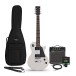 New Jersey Electric Guitar White, 10W Guitar Amp & Accessory Pack