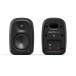 Kanto UKI Bluetooth Desktop Speakers, Onyx - Front/Back