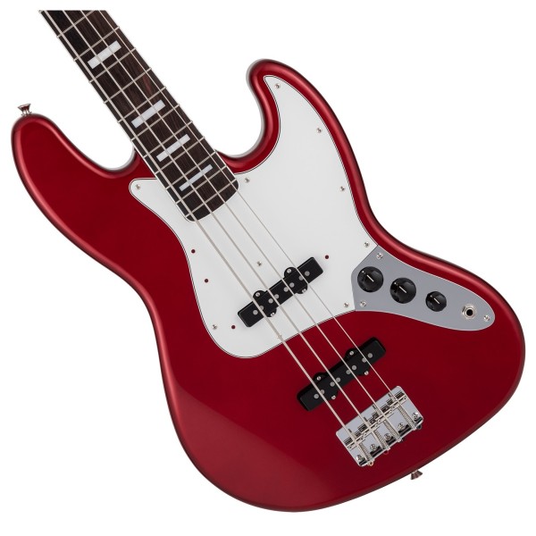 Fender Made in Japan Traditional 70s Jazz Bass RW, Candy Apple Red - hardware