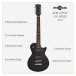 3/4 New Jersey Electric Guitar by Gear4music, Black