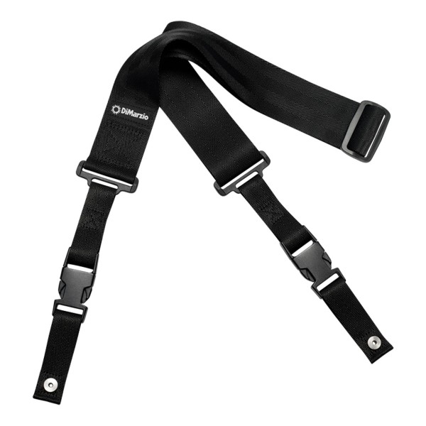 Dimarzio Dd2300 Elastic Cliplock Quick Release Guitar Strap 2 Inch Black
