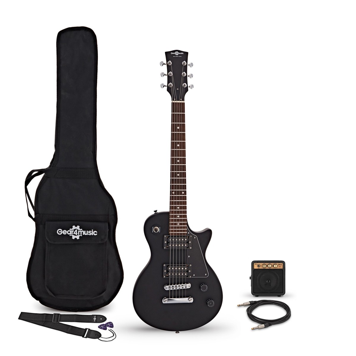 Click to view product details and reviews for 3 4 New Jersey Electric Guitar Black Mini Guitar Amp Pack.