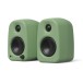 Kanto UKI 100W Desktop Speakers with Bluetooth, USB-C and Headphone Out, Sage Green (Pair) - Angled