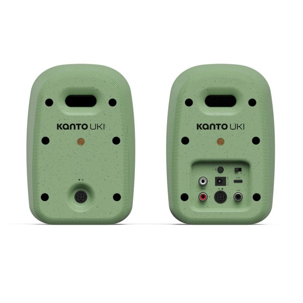 Kanto UKI Bluetooth Speakers, Sage Green - Rear