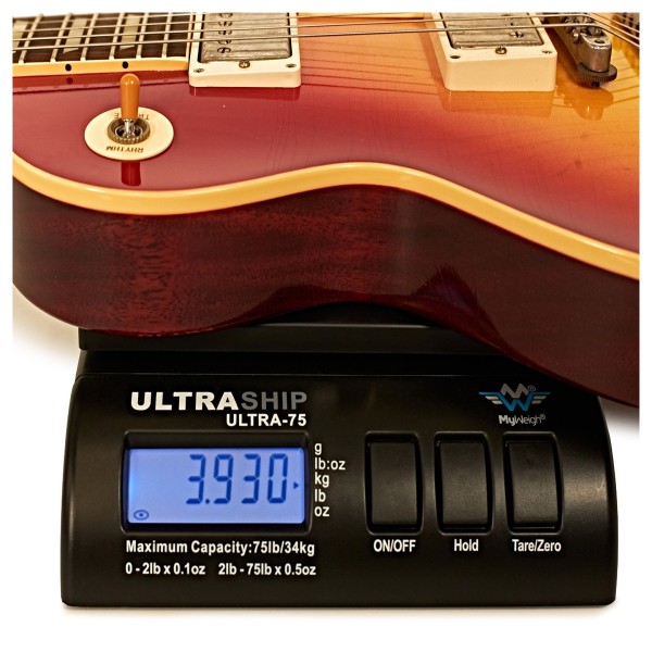 Gibson Custom 1958 Les Paul Standard Reissue Ultra Light Aged, Washed Cherry Sunburst #85219 - weight