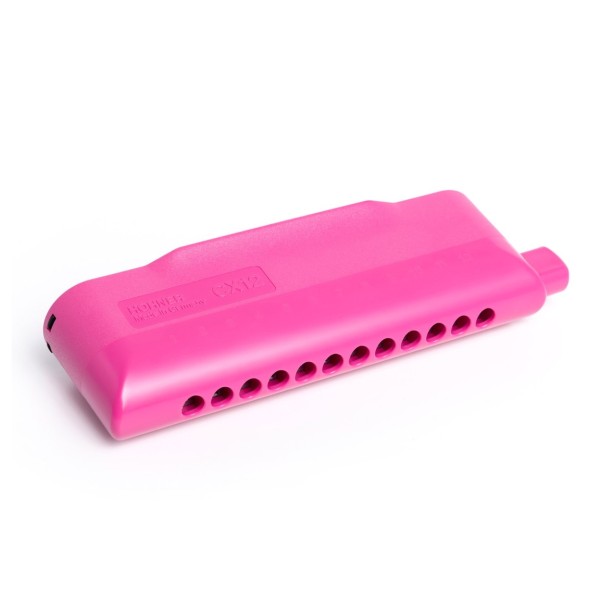 Hohner CX-12 Chromatic Harmonica, Pink