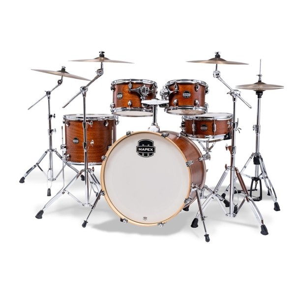 Mapex Mars Maple 22'' 6pc Rock Fusion Shell Pack, Cortado Satin