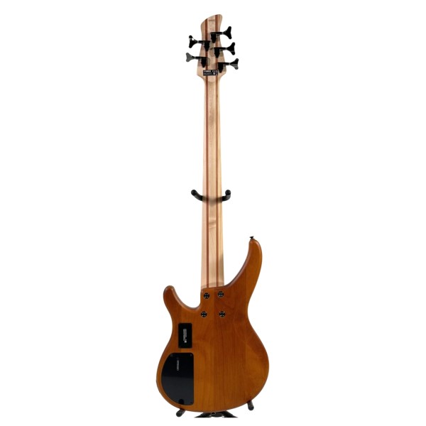 Yamaha TRBX605FM 5 String Bass, Matte Amber
