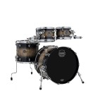 Mapex Saturn VI 22" 4pc Fast Rock Shell Pack, Black Ink Burst