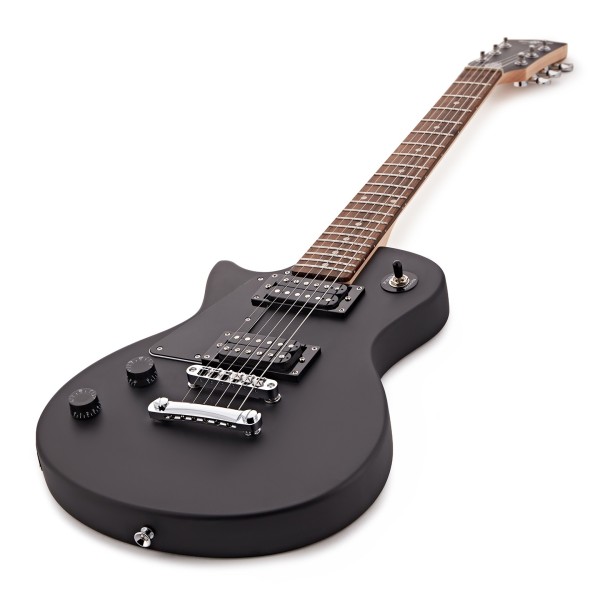 3/4 New Jersey Left Handed Electric Guitar by Gear4music, Black
