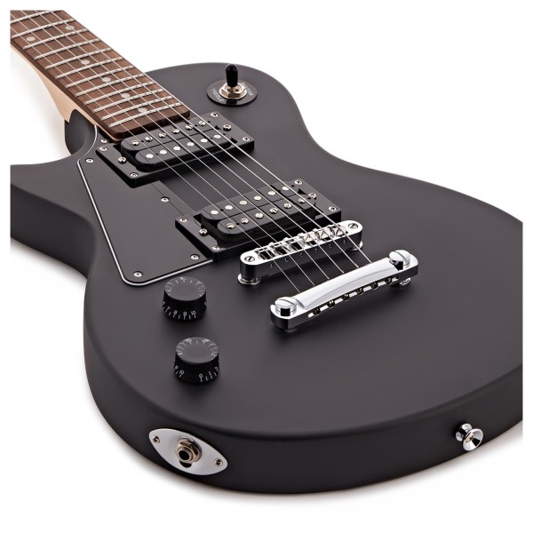 3/4 New Jersey Left Handed Electric Guitar by Gear4music, Black