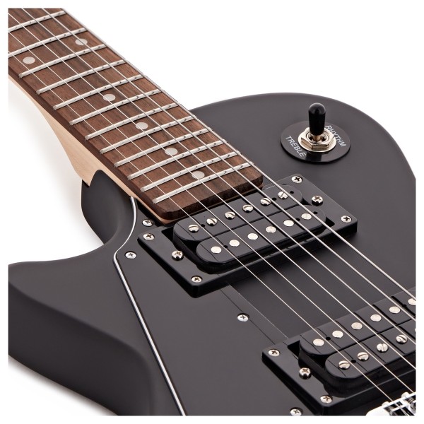 3/4 New Jersey Left Handed Electric Guitar by Gear4music, Black