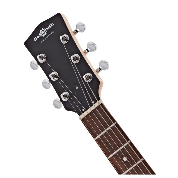 3/4 New Jersey Left Handed Electric Guitar by Gear4music, Black
