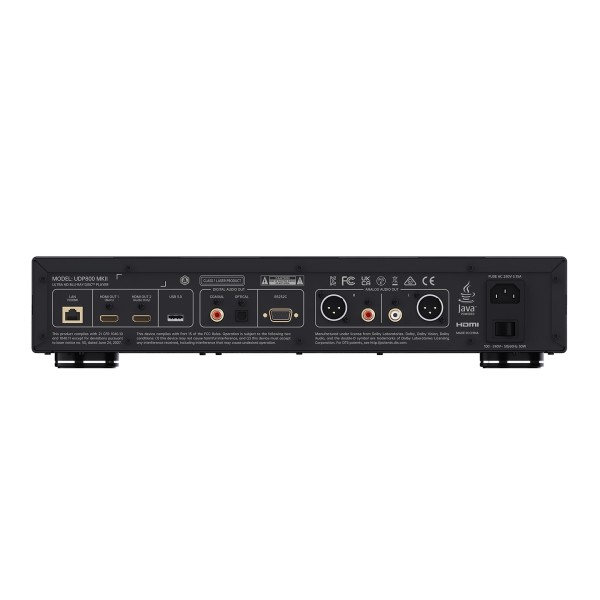 Magnetar UDP800 MKII Multi-Region Universal 4K Ultra HD Blu-Ray Player rear 