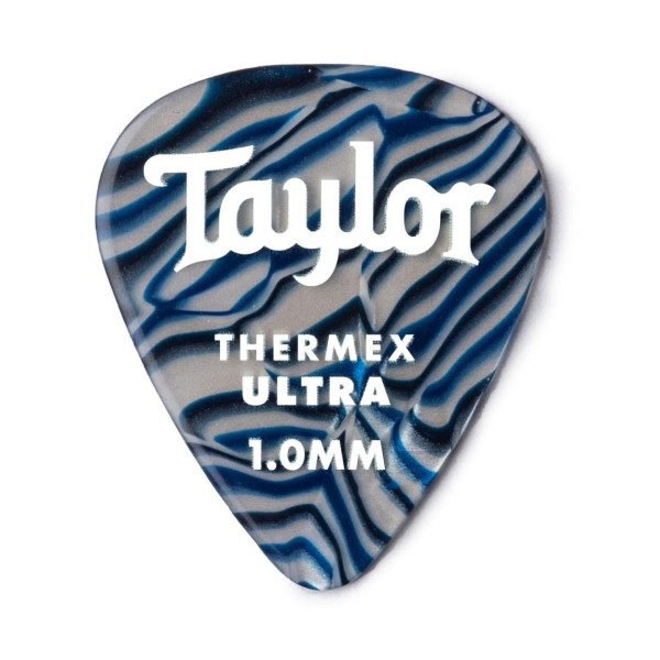 Taylor Premium 351 Thermex Ultra Picks Blue Swirl 1.00mm 6 Pack