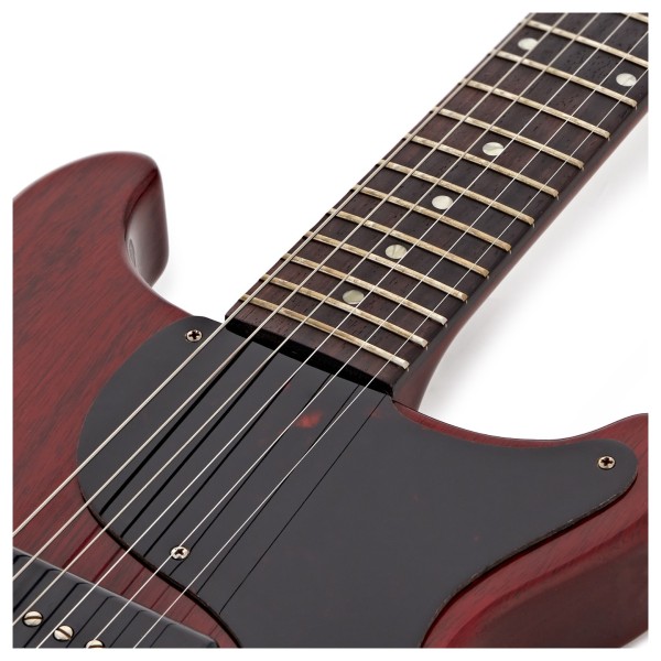 Gibson Custom 1958 Les Paul Junior Double Cut Reissue VOS, Cherry Red #841692 - upper bout