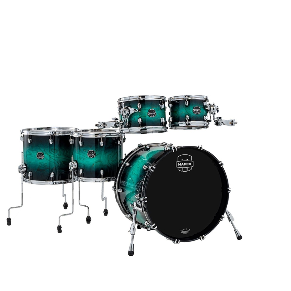 Click to view product details and reviews for Mapex Saturn Vi 22 5pc Saturn Vi Studioease Shell Pack Marine Teal Burst.