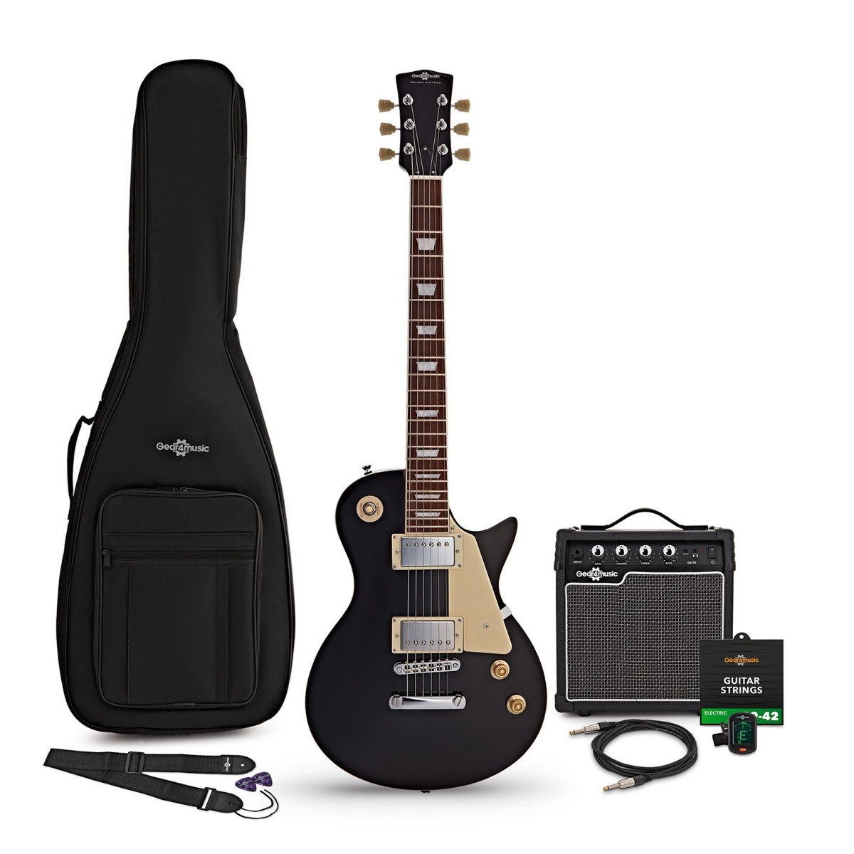 Click to view product details and reviews for New Jersey Select Electric Guitar Black 10w Guitar Amp Accessory Pack.