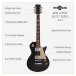 New Jersey Select Electric Guitar Black, 10W Guitar Amp & Accessory Pack
