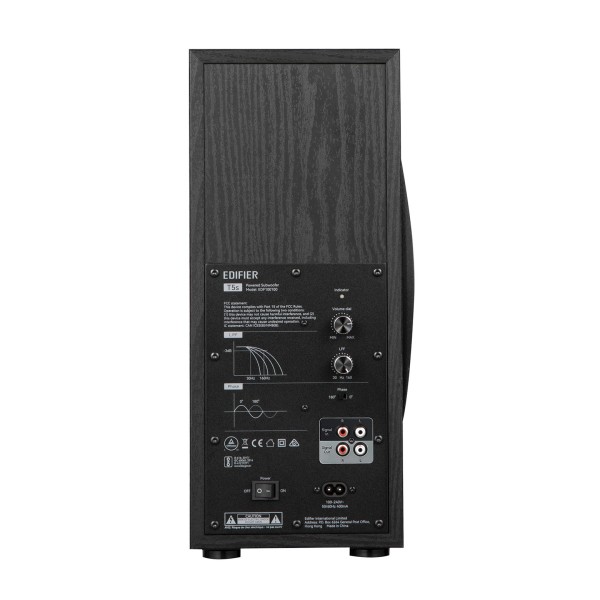 Edifier T5s Powered Subwoofer, Black - rear 