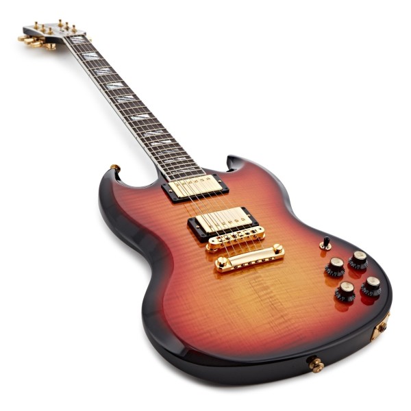 Gibson SG Supreme, Fireburst #232130184 - angled shot