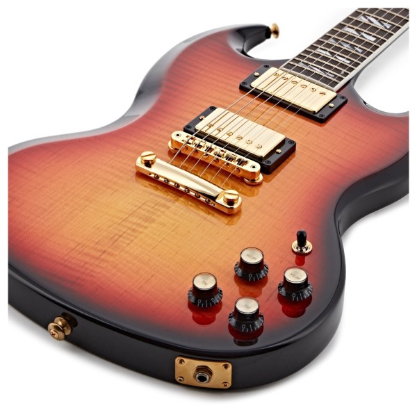 Gibson SG Supreme, Fireburst #232130184 - lower bout