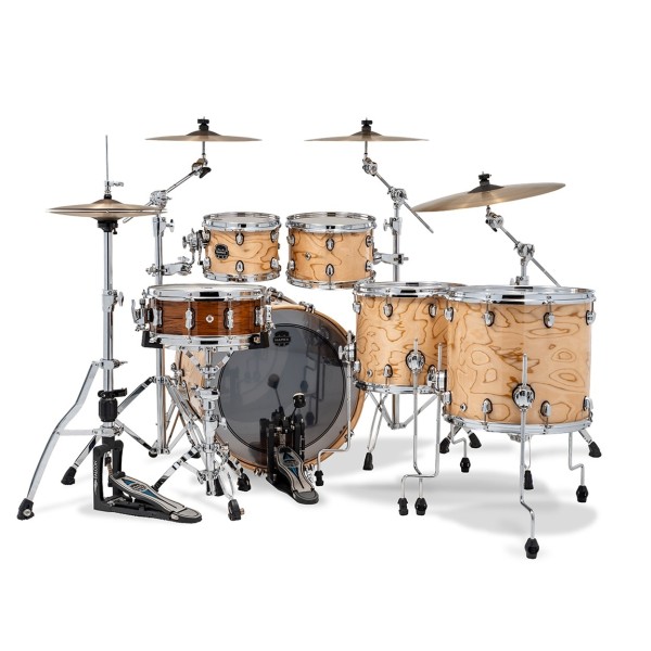 Mapex Saturn VI 22" 5pc Saturn VI Studioease Shell Pack, Exotic Natural Maple